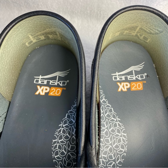 Dansko XP 2.0 Black Splatter Patent Leather Size 41 Women’s Clog Work Shoe - Picture 15 of 16